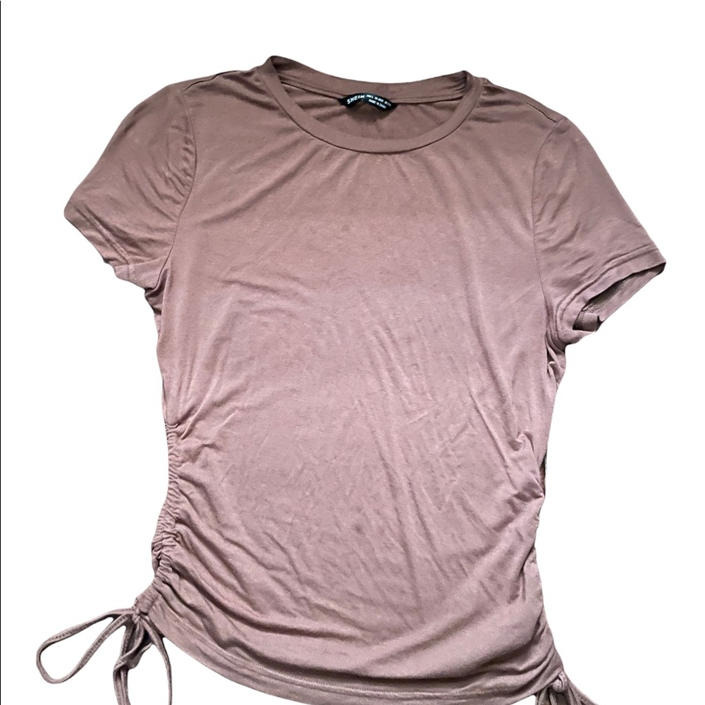 Crop top from SHEIN in brown